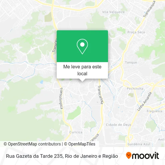 Rua Gazeta da Tarde 235 mapa