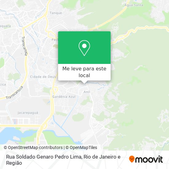 Rua Soldado Genaro Pedro Lima mapa