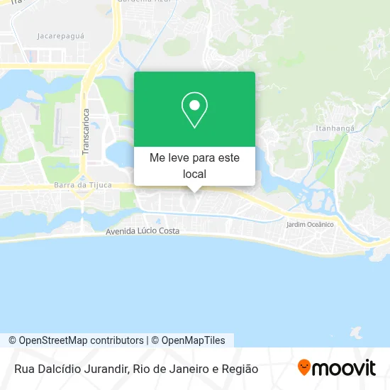 Rua Dalcídio Jurandir mapa