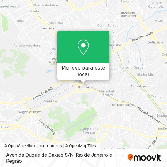 Avenida Duque de Caxias S/N mapa