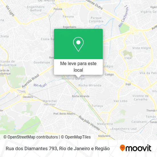 Rua dos Diamantes 793 mapa