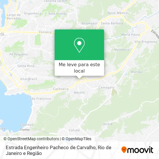 Estrada Engenheiro Pacheco de Carvalho mapa