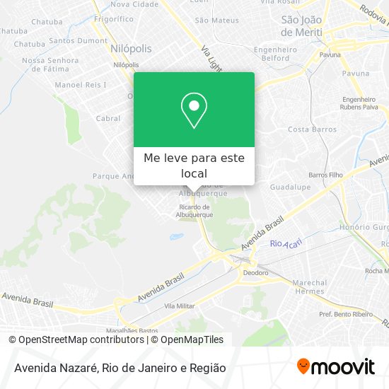 Avenida Nazaré mapa