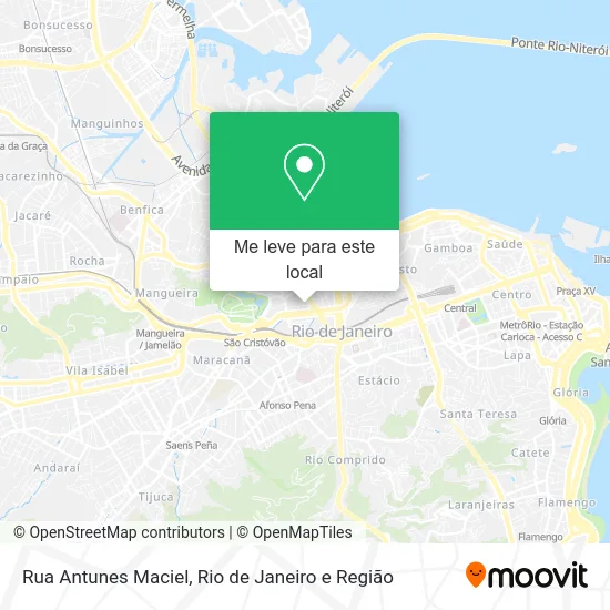 Rua Antunes Maciel mapa