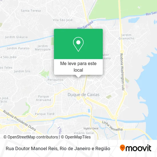 Rua Doutor Manoel Reis mapa
