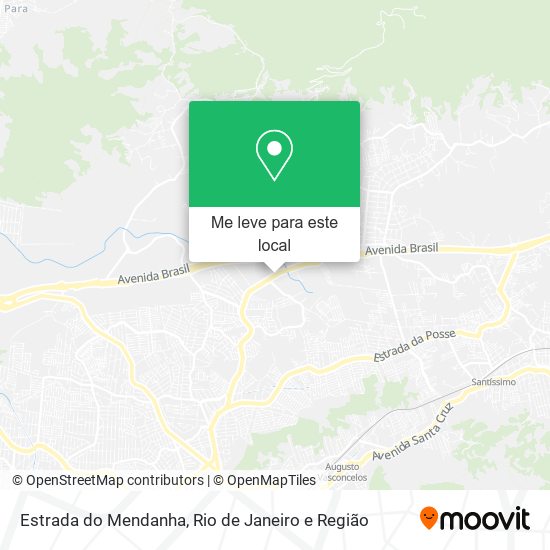 Estrada do Mendanha mapa