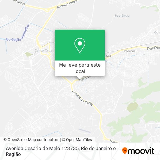 Avenida Cesário de Melo 123735 mapa