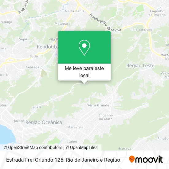 Estrada Frei Orlando 125 mapa