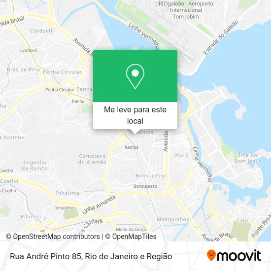 Rua André Pinto 85 mapa