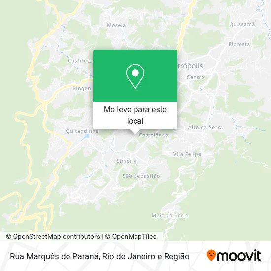 Rua Marquês de Paraná mapa