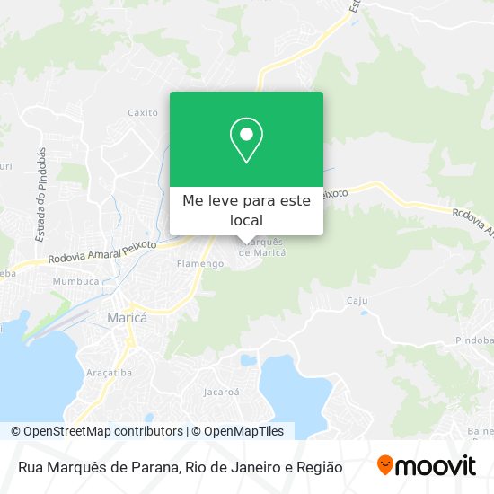 Rua Marquês de Parana mapa