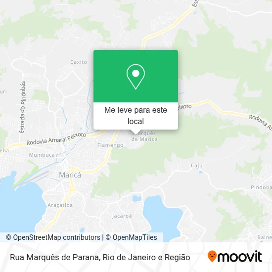 Rua Marquês de Parana mapa