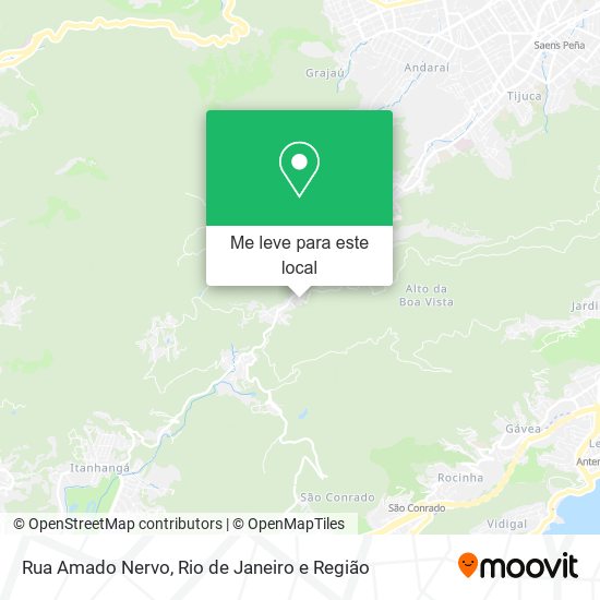 Rua Amado Nervo mapa