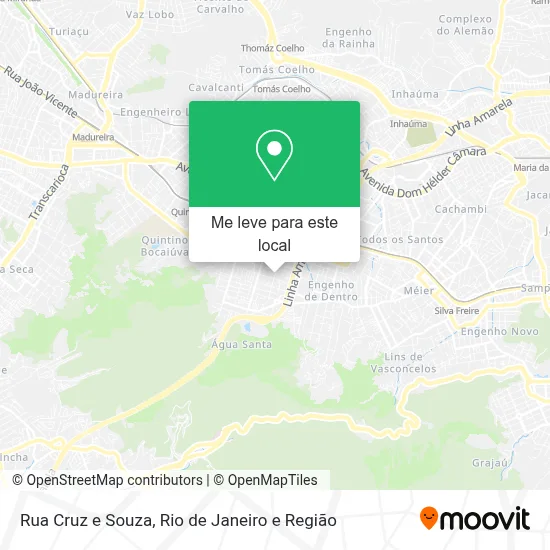 Rua Cruz e Souza mapa