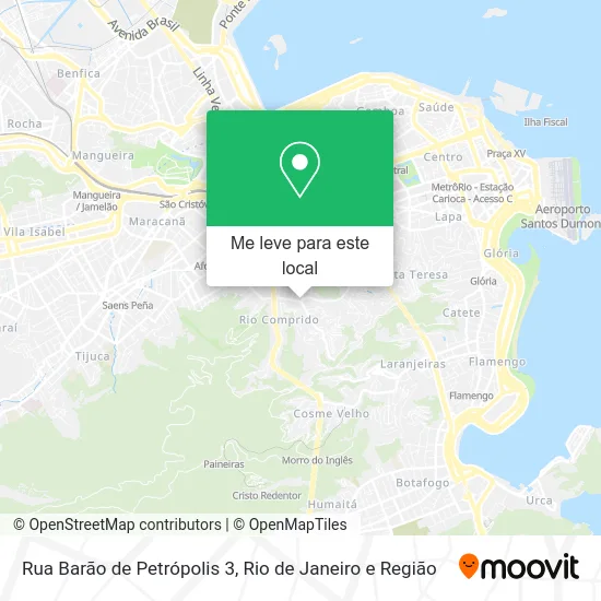 Rua Barão de Petrópolis 3 mapa