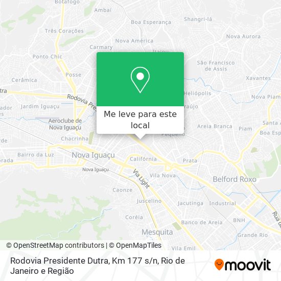 Rodovia Presidente Dutra, Km 177 s / n mapa