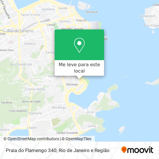 Praia do Flamengo 340 mapa