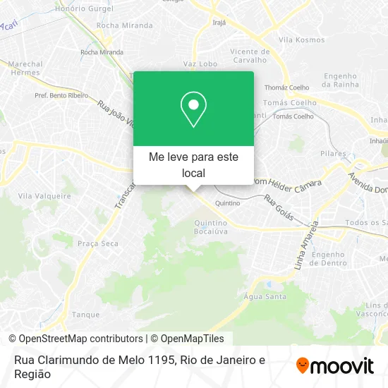 Rua Clarimundo de Melo 1195 mapa