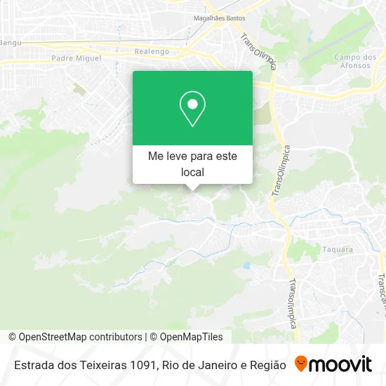 Estrada dos Teixeiras 1091 mapa