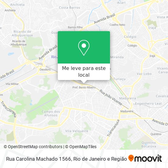 Rua Carolina Machado 1566 mapa