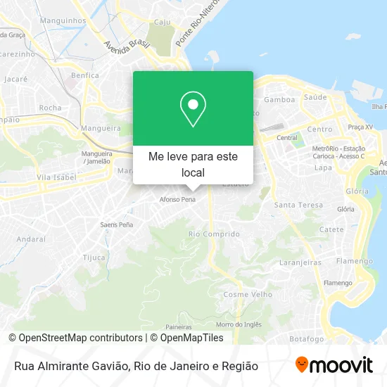 Rua Almirante Gavião mapa