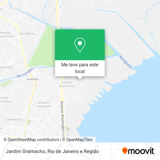Jardim Gramacho mapa