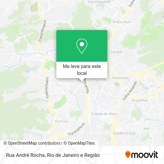 Rua André Rocha mapa