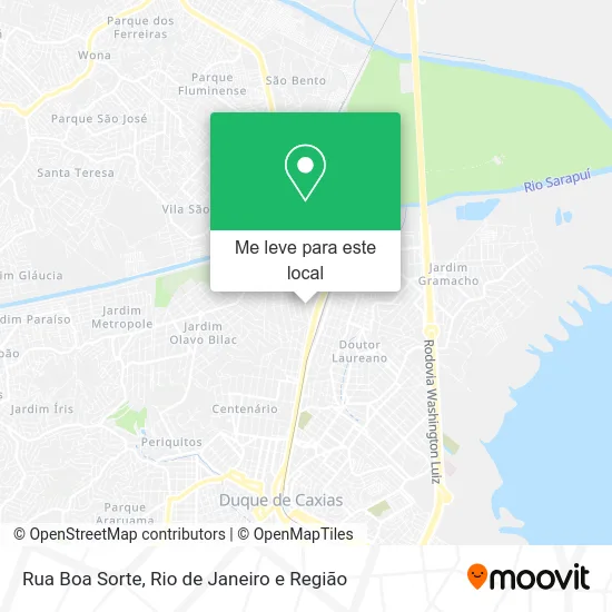 Rua Boa Sorte mapa