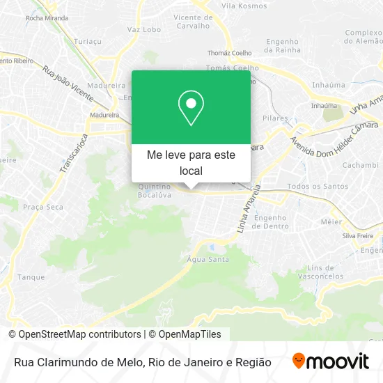Rua Clarimundo de Melo mapa