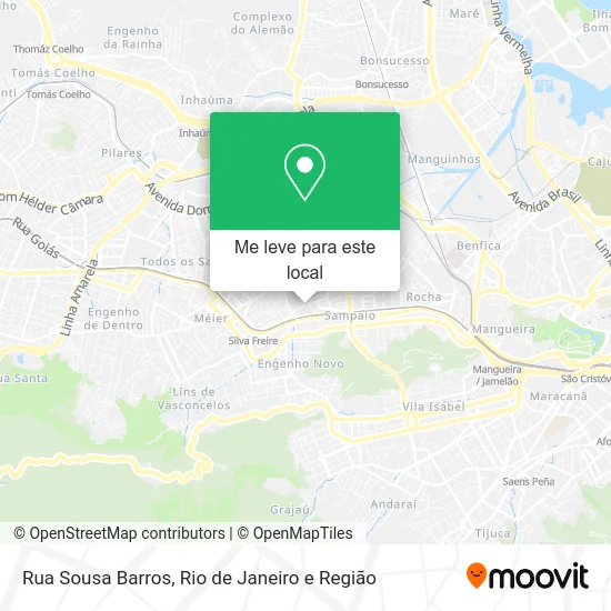 Rua Sousa Barros mapa