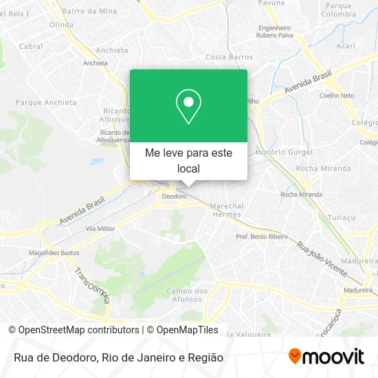 Rua de Deodoro mapa