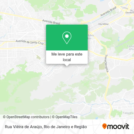 Rua Viêira de Araújo mapa