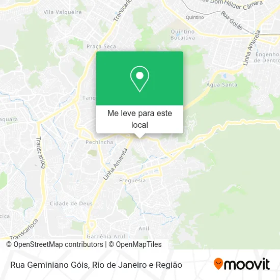 Rua Geminiano Góis mapa