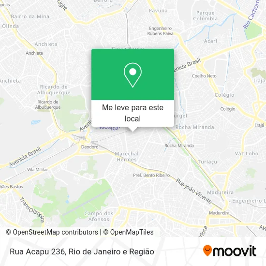Rua Acapu 236 mapa