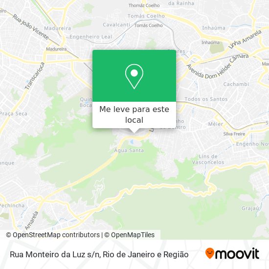 Rua Monteiro da Luz s/n mapa