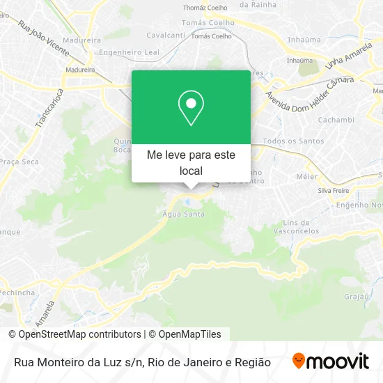 Rua Monteiro da Luz s/n mapa