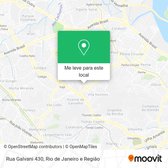 Rua Galvani 430 mapa
