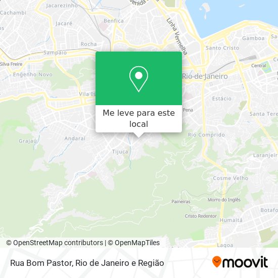 Rua Bom Pastor mapa