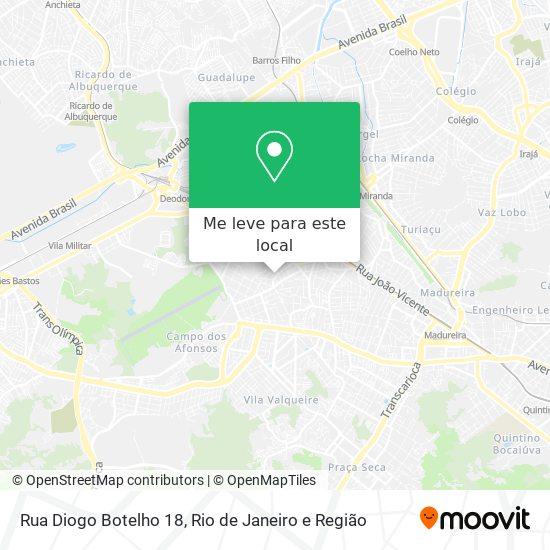 Rua Diogo Botelho 18 mapa