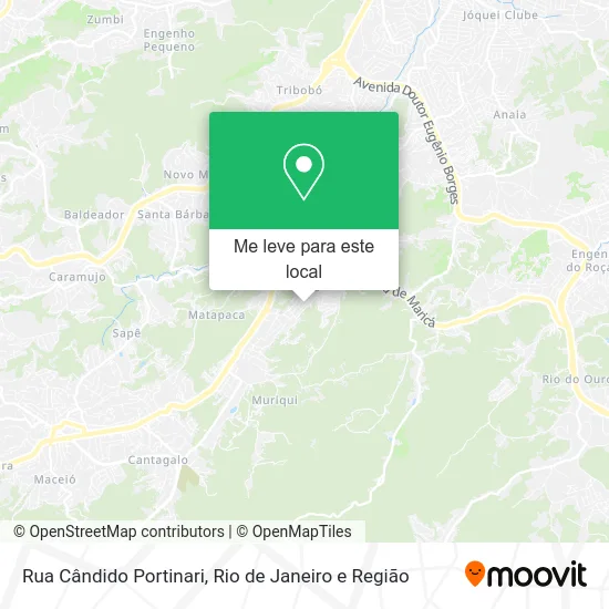 Rua Cândido Portinari mapa