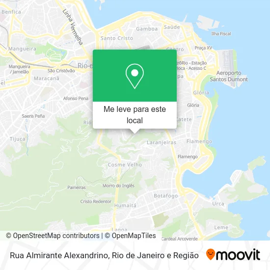 Rua Almirante Alexandrino mapa