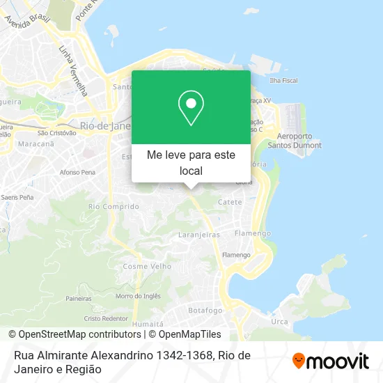 Rua Almirante Alexandrino 1342-1368 mapa