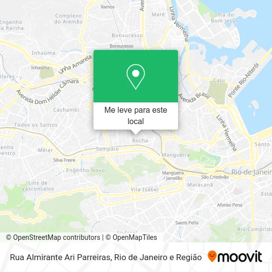 Rua Almirante Ari Parreiras mapa