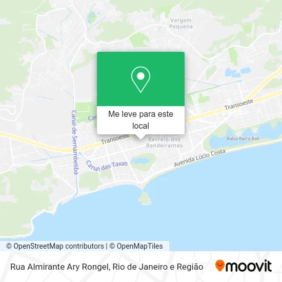 Rua Almirante Ary Rongel mapa