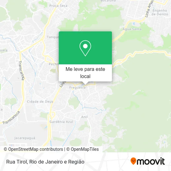 Rua Tirol mapa