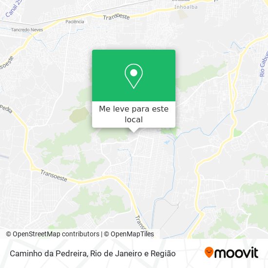 Caminho da Pedreira mapa
