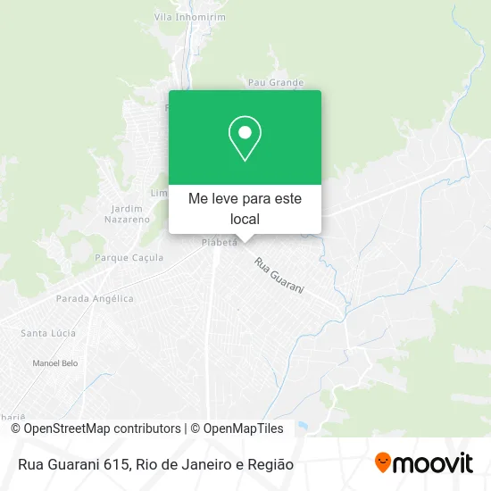 Rua Guarani 615 mapa