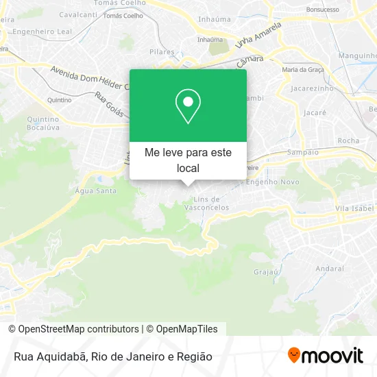 Rua Aquidabã mapa