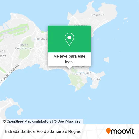 Estrada da Bica mapa