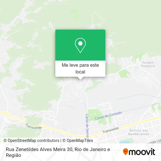 Rua Zenetildes Alves Meira 30 mapa